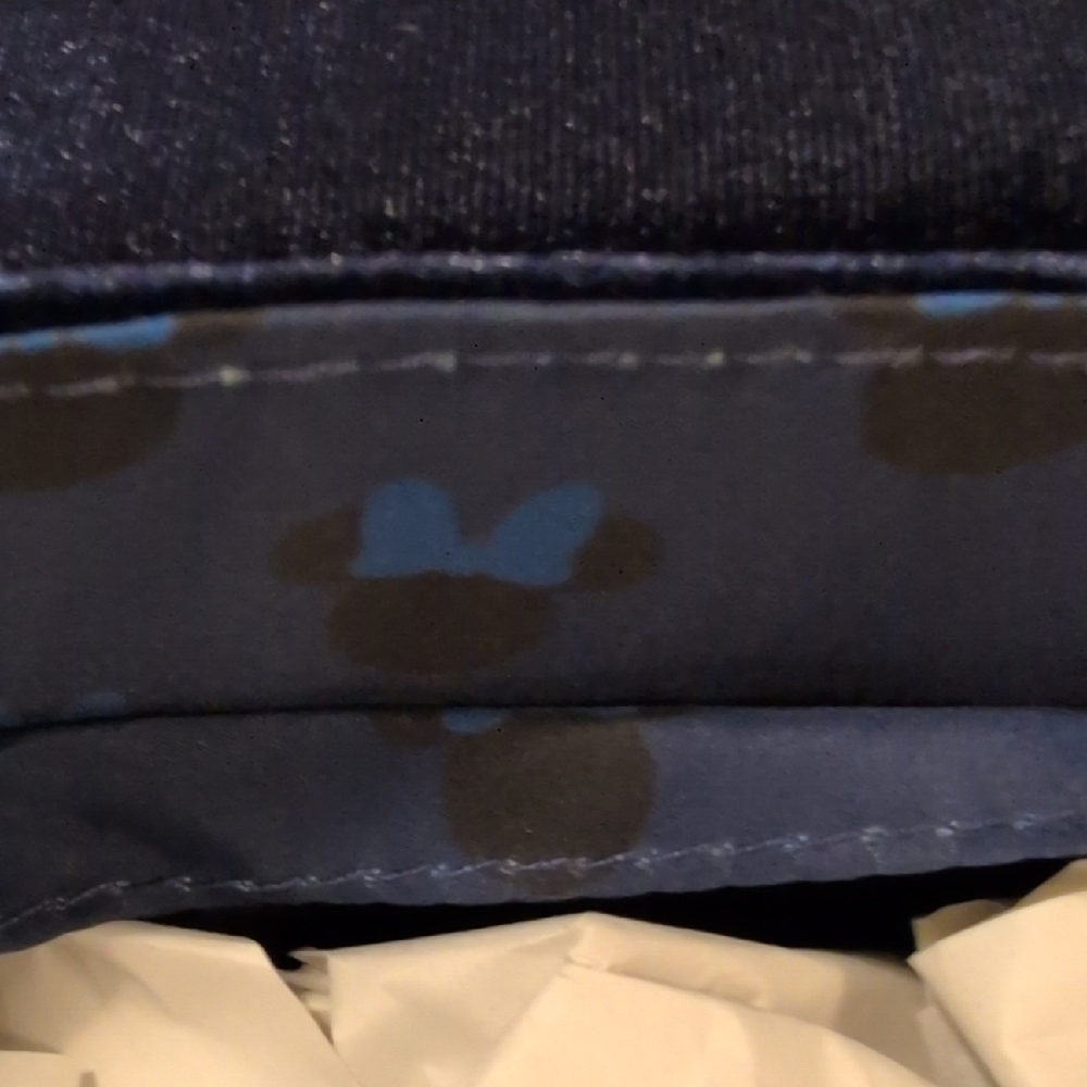 Loungefly Blue Minnie Mouse Velvet Crossbody Pearls Bag (Wallet Also In Closet) - Picture 11 of 12